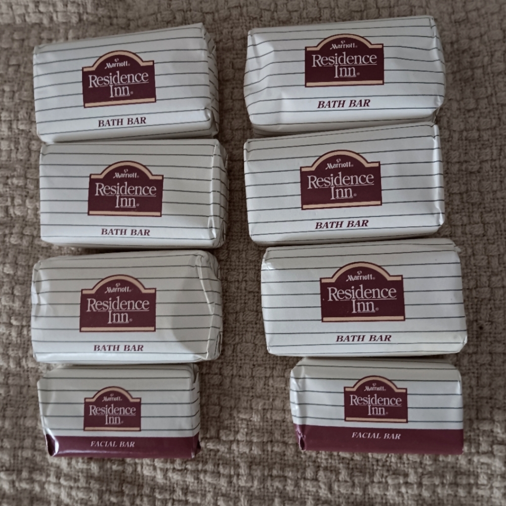 Marriott Residence Inn Hotel Travel Bar Soaps  Set Of 8